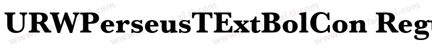 URWPerseusTExtBolCon Regular字体转换
